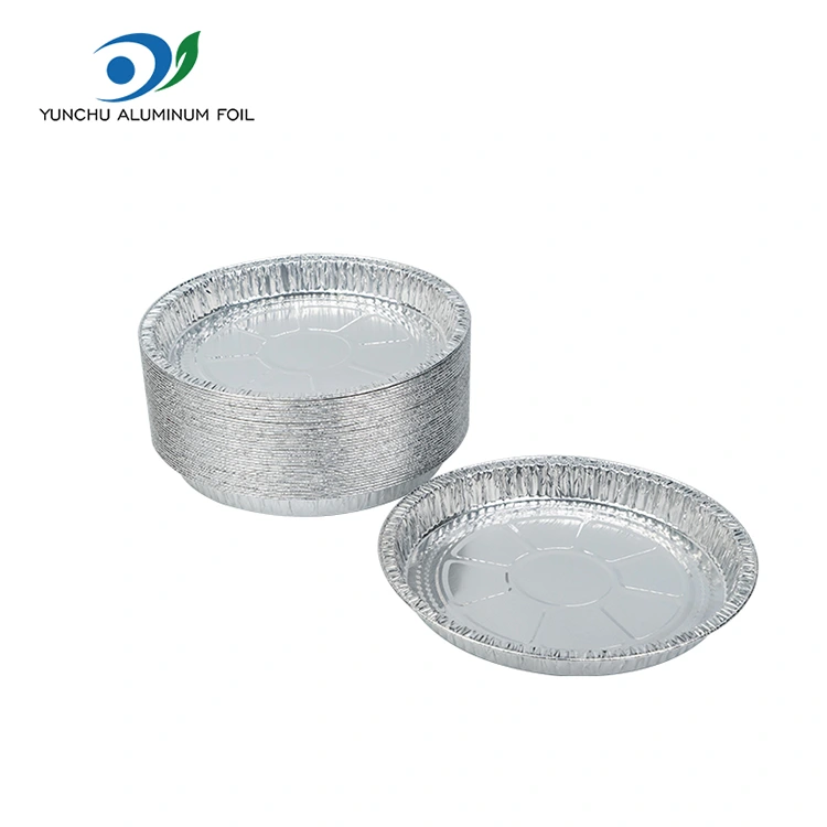 7-9 tommer pizza pan sølv aluminiumsfoliebeholdere 7-9 tommer pizza pan sølv aluminiumsfoliebeholdere