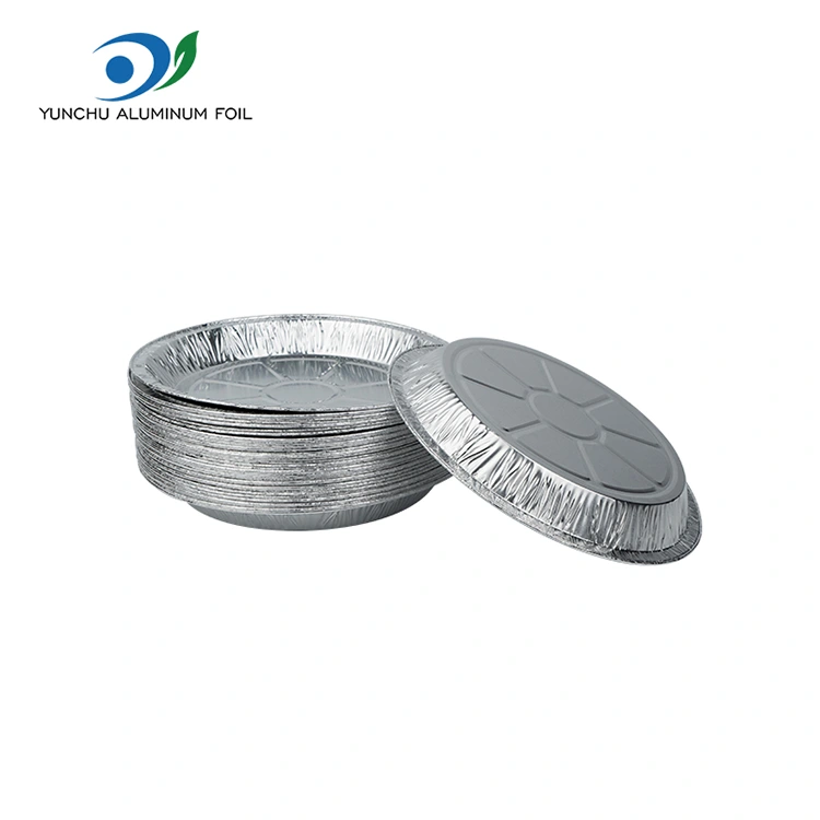Round Air Fryer takeaway sølv aluminium folie madbeholder