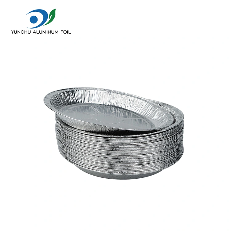 Round Air Fryer takeaway sølv aluminium folie madbeholder