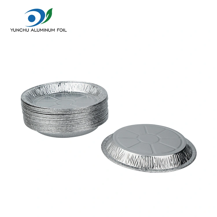 Round Air Fryer takeaway sølv aluminium folie madbeholder