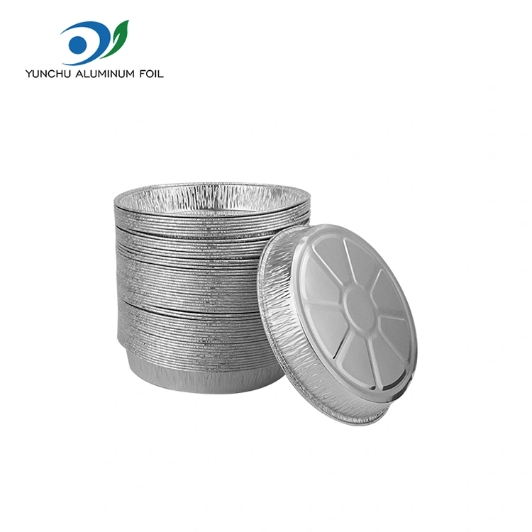 7 tommer rynket pizza pan sølv aluminiumsfoliebeholdere 7 tommer rynket pizza pan sølv aluminiumsfoliebeholdere