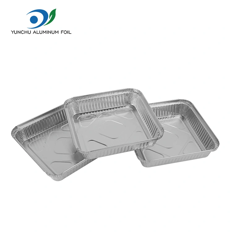 Engang BBQ spyd sølv aluminiumsfoliebeholdere
