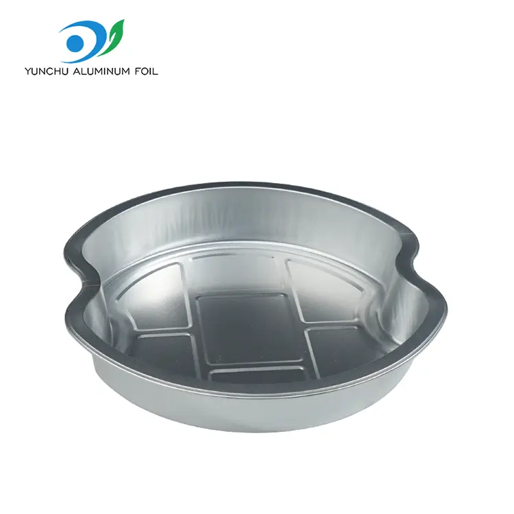 Engangsniveauet takeaways rundt aluminiumsfoliebeholdere