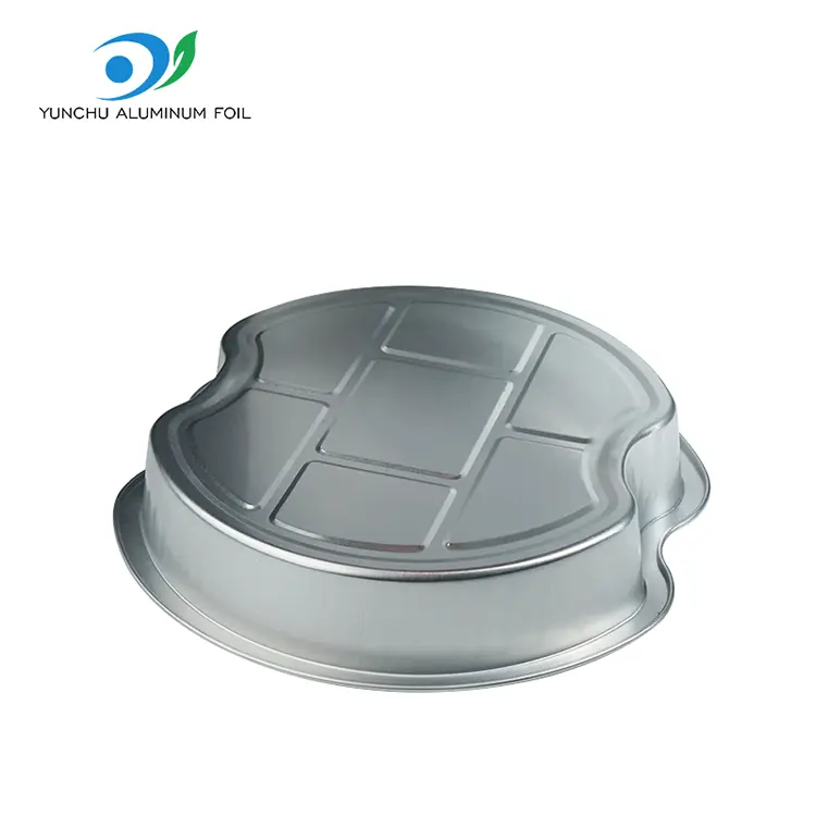 Engangsniveauet takeaways rundt aluminiumsfoliebeholdere