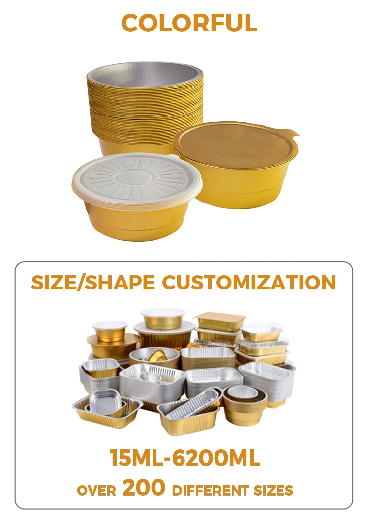Disposable Round Aluminum Foil Containers