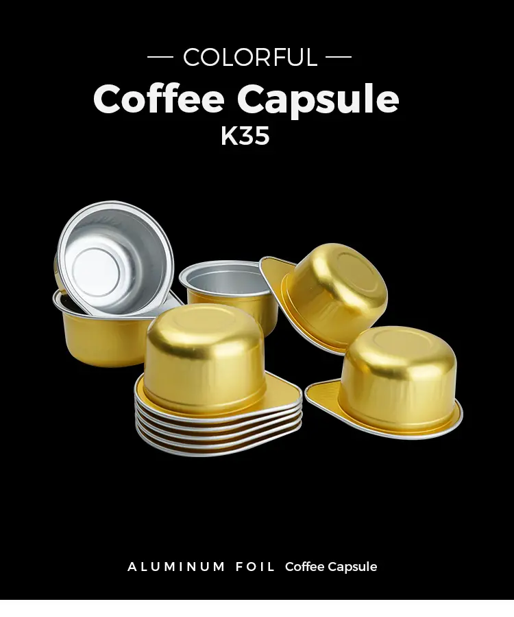Aluminum foil sealing Silicone-Seal-Free Empty Coffee Capsule