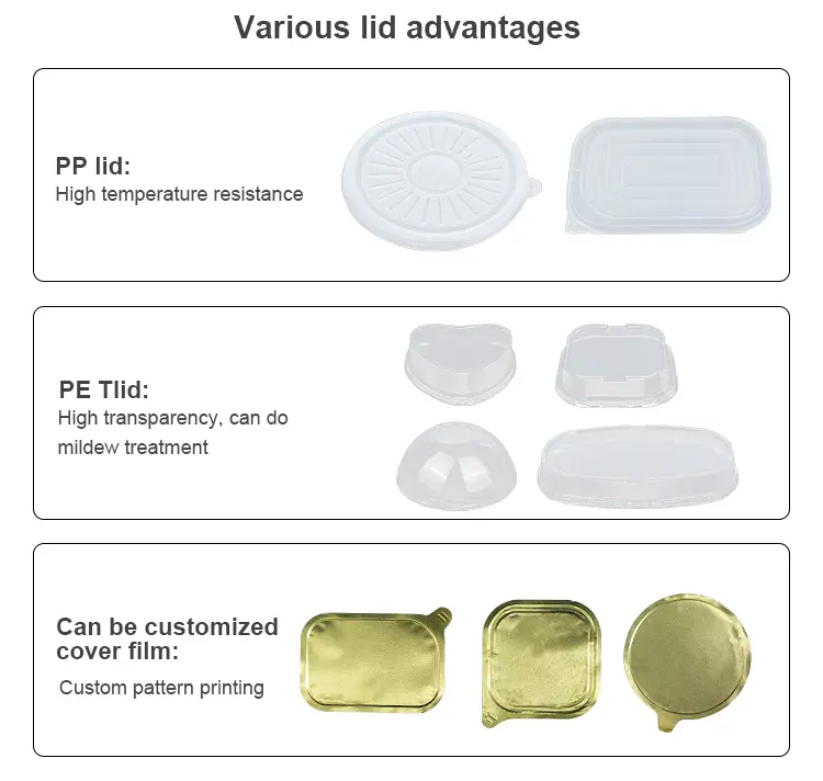 Disposable catering seals gold Aluminum Foil Containers