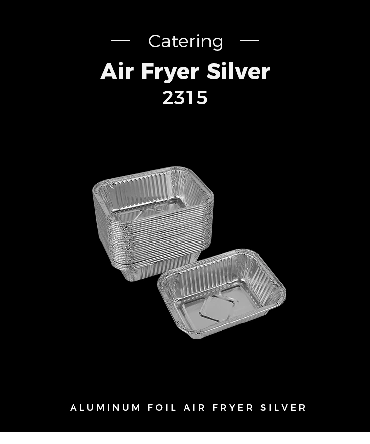 Air fryer baking Silver Aluminum Foil Containers