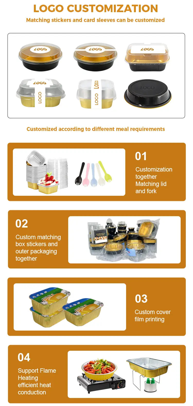 Wrinkle-free Catering Airline Aluminum Foil Containers