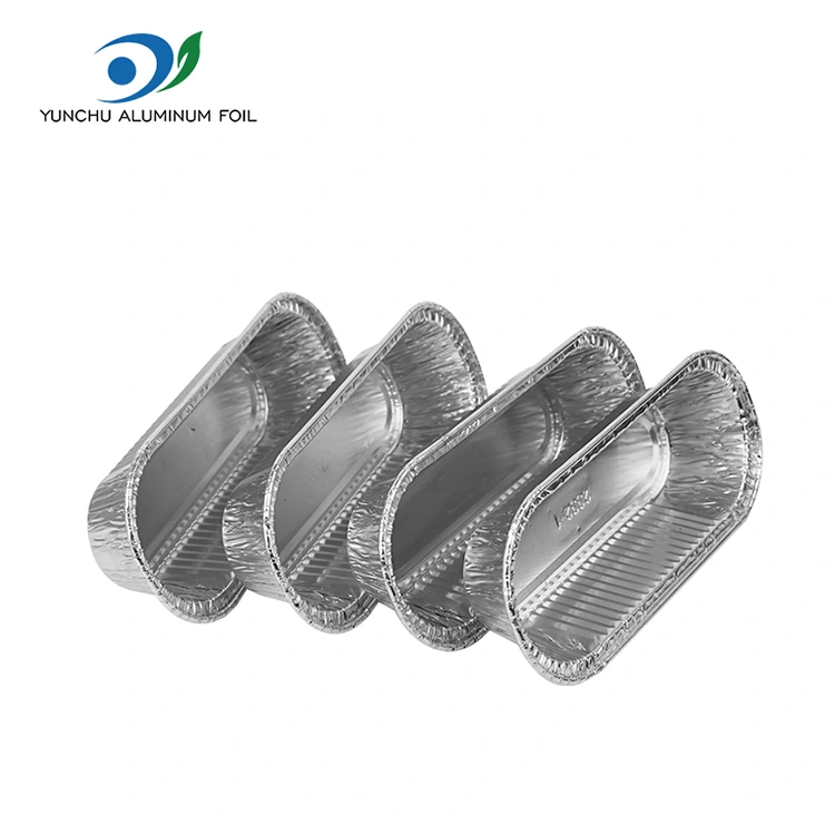 Oval luftfriterbager sølv aluminiumsfoliebeholdere