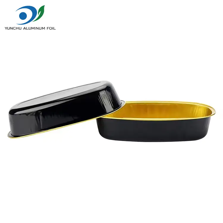 Oval Color Smoothwall aluminiumsfoliebeholdere