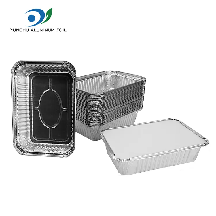 Round Air Fryer Grill Silver Aluminium Folie Food Container