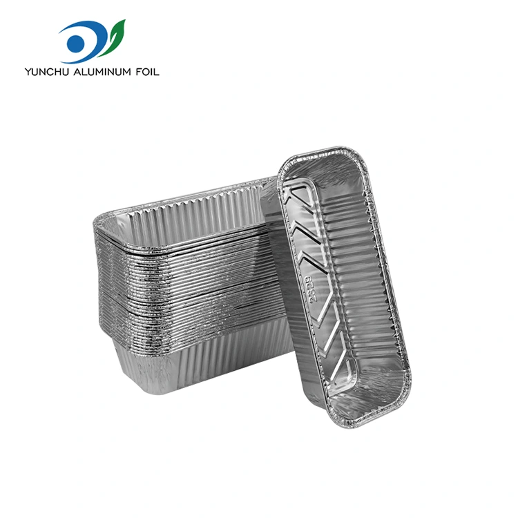 Rektangulær brødbakke bageplade sølv aluminiumsfoliebeholdere