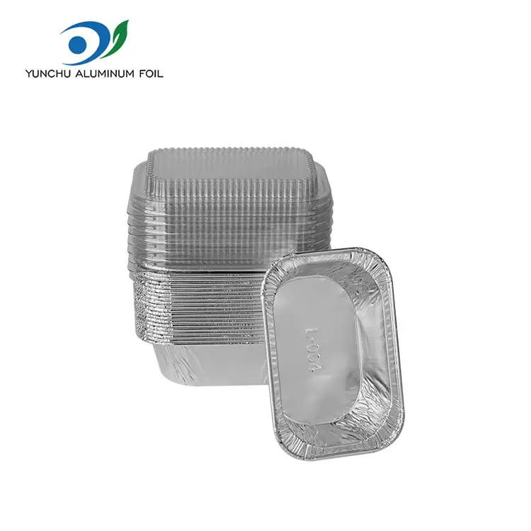 Rektangulær kage bagning af sølv aluminiumsfoliebeholdere