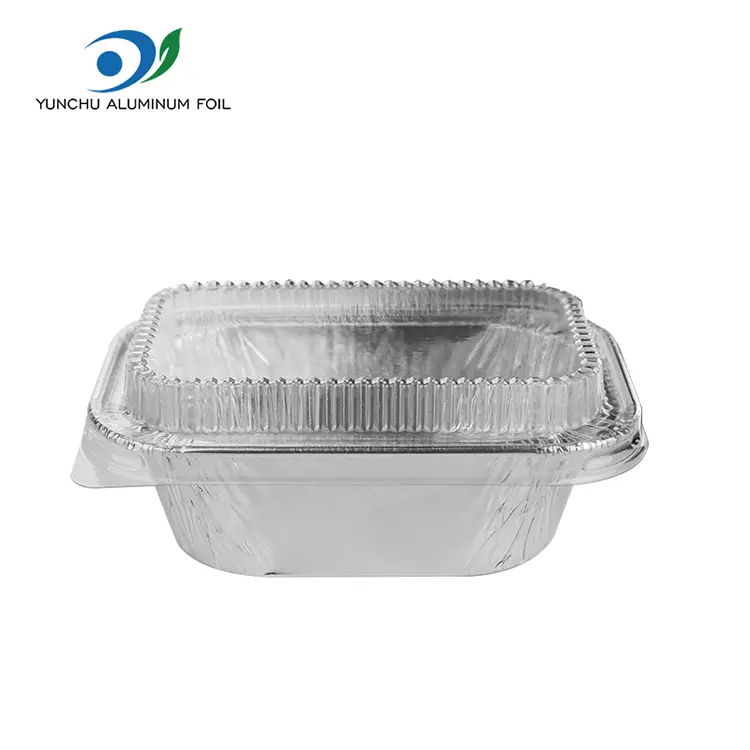 Rektangulær kage bagning af sølv aluminiumsfoliebeholdere