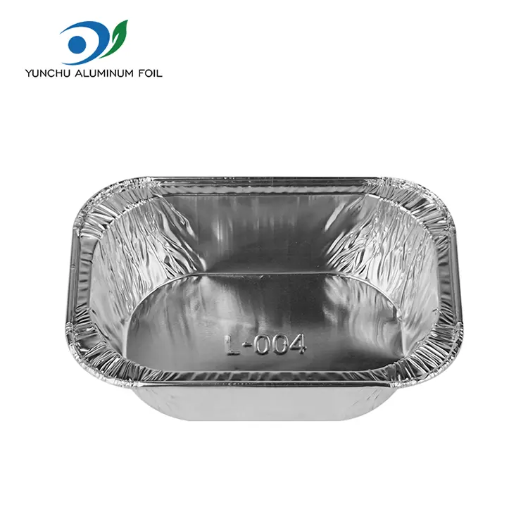 Rektangulær kage bagning af sølv aluminiumsfoliebeholdere