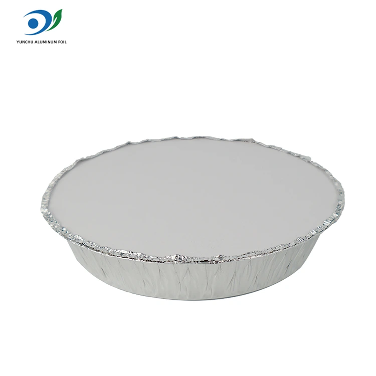 Rund Air Fryer Hot Pot Silver Aluminium Folie Food Container