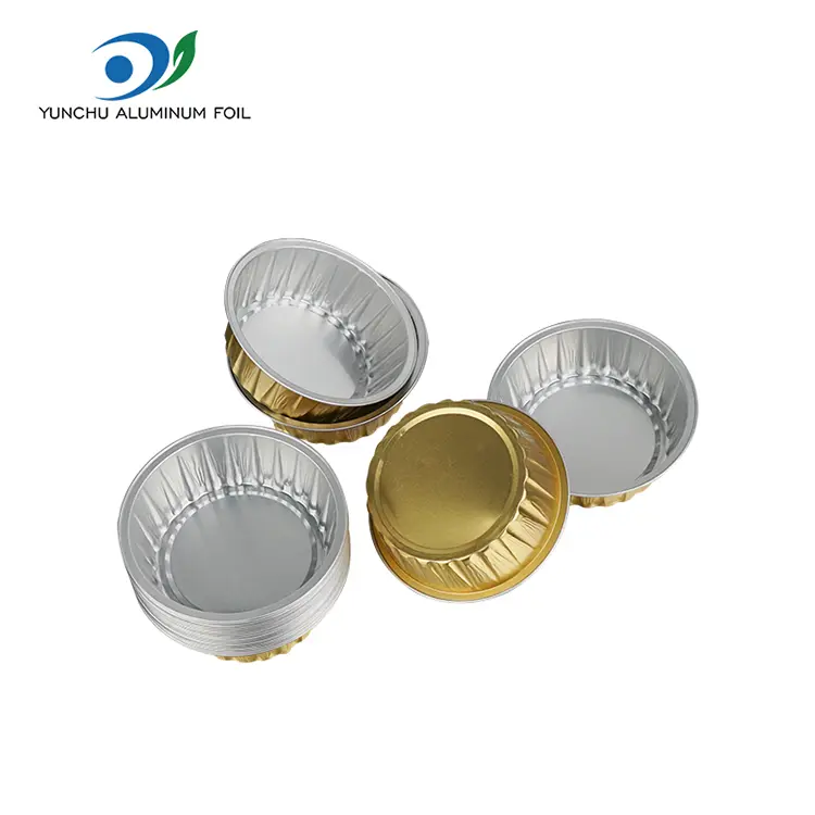 Rund kage bagning briller glatvæg aluminiumsfoliebeholdere