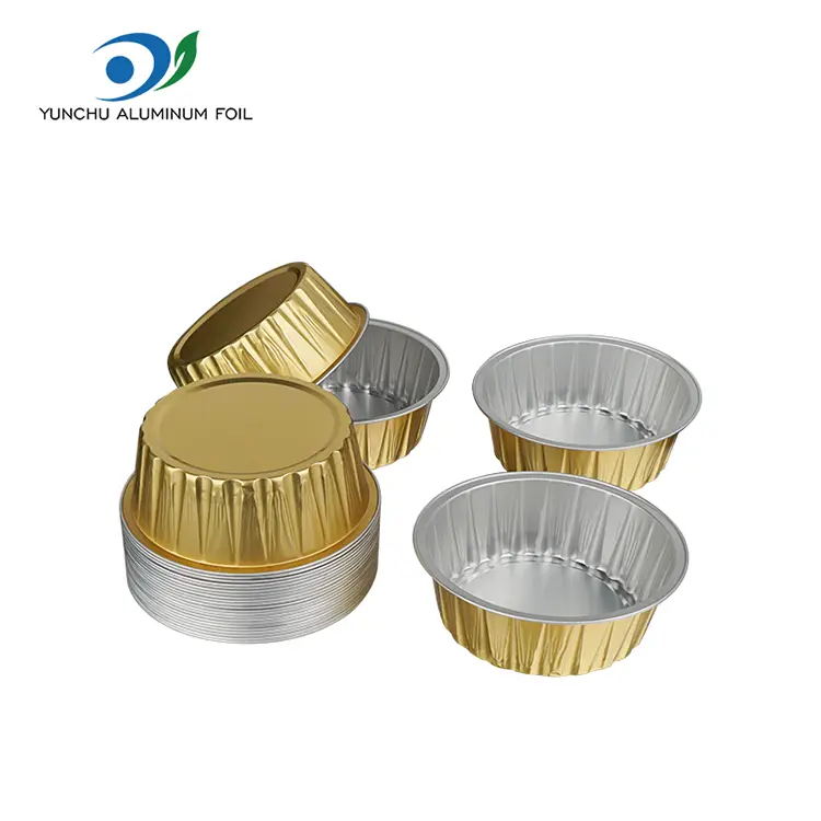 Rund kage bagning briller glatvæg aluminiumsfoliebeholdere