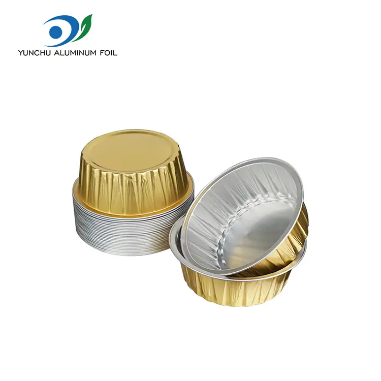 Rund kage bagning briller glatvæg aluminiumsfoliebeholdere