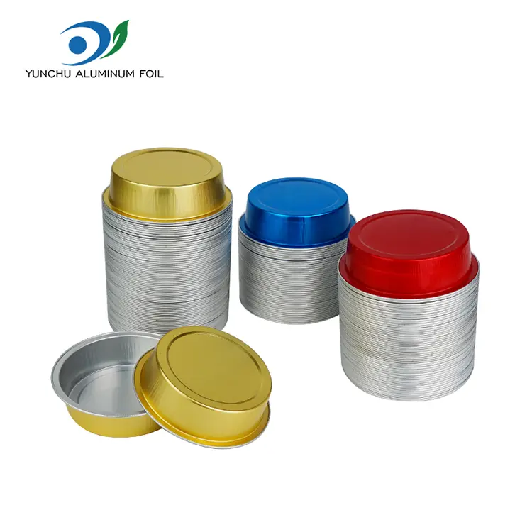 Round Cake Baking Smoothwall aluminiumsfoliebeholdere