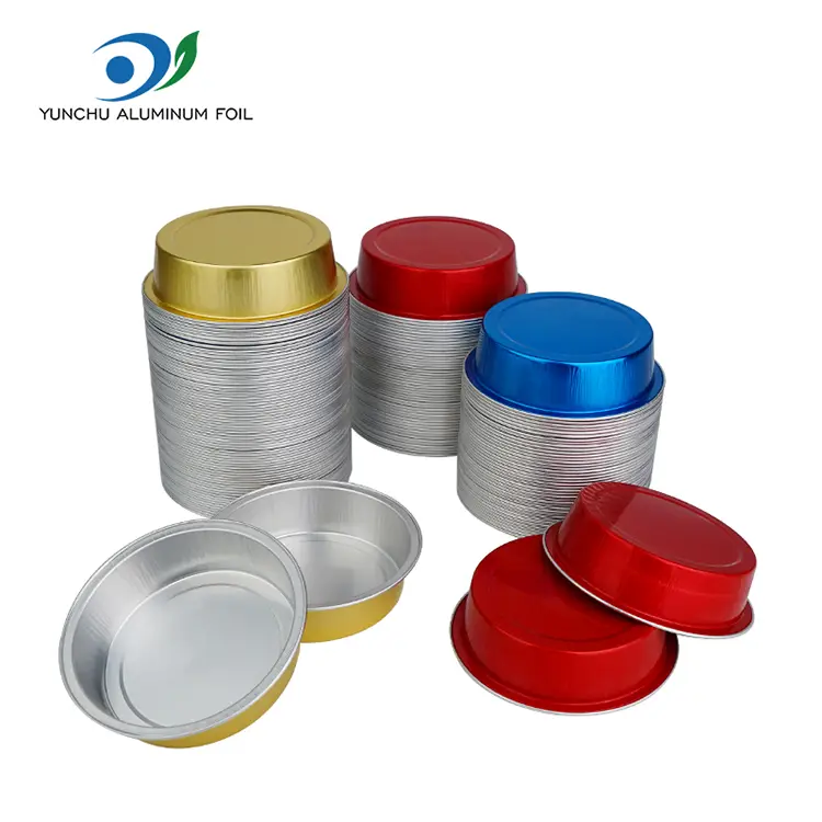 Round Cake Baking Smoothwall aluminiumsfoliebeholdere