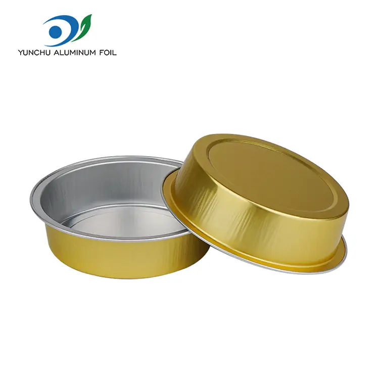 Round Cake Baking Smoothwall aluminiumsfoliebeholdere