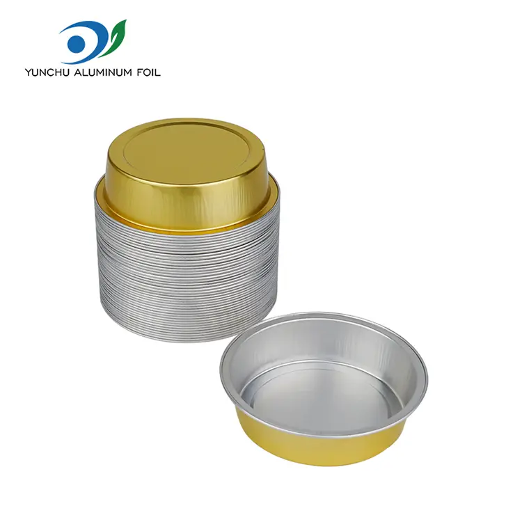 Round Cake Baking Smoothwall aluminiumsfoliebeholdere