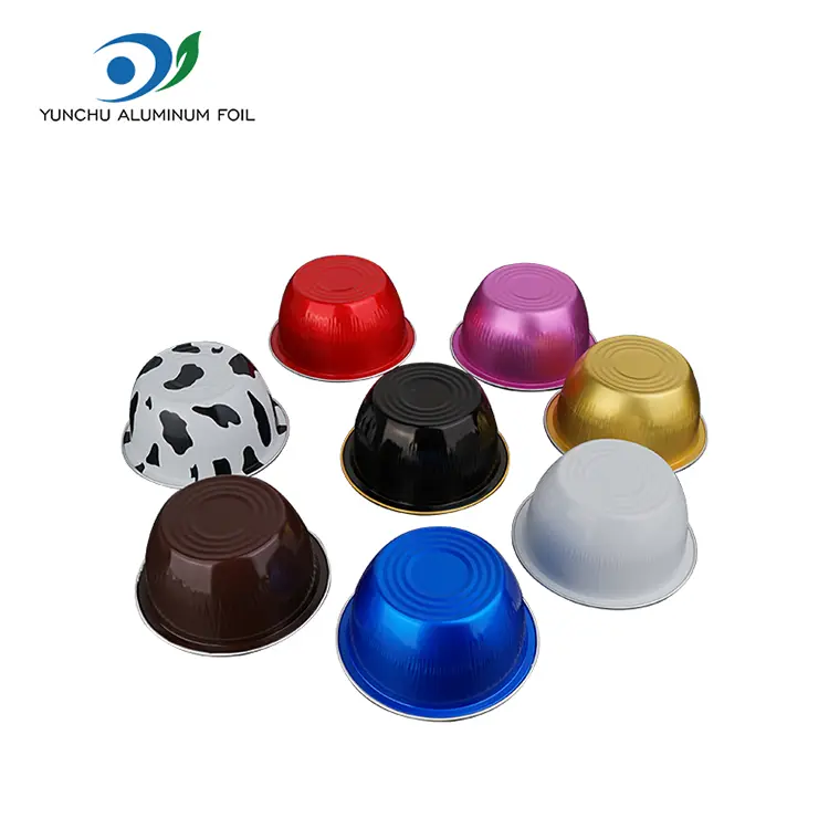 Round Cake Color Smoothwall aluminiumsfoliebeholdere