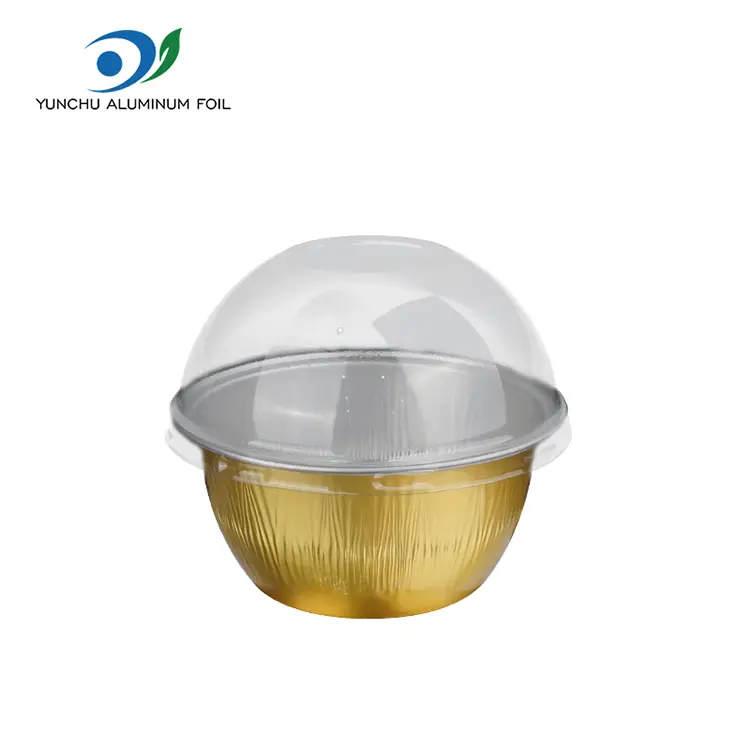 Round Cake Color Smoothwall aluminiumsfoliebeholdere