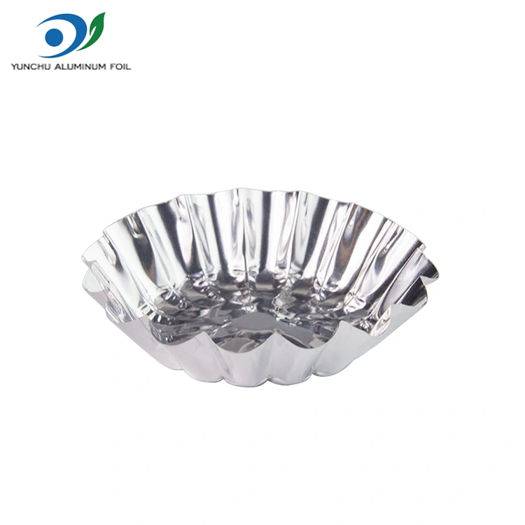 Rundt æg terte legetøj bage sølv aluminium folie madbeholder