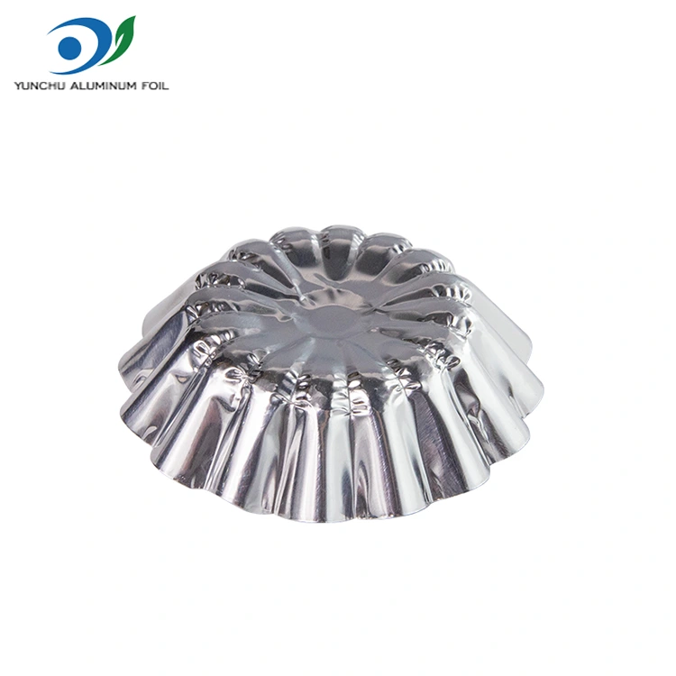 Rundt æg terte legetøj bage sølv aluminium folie madbeholder