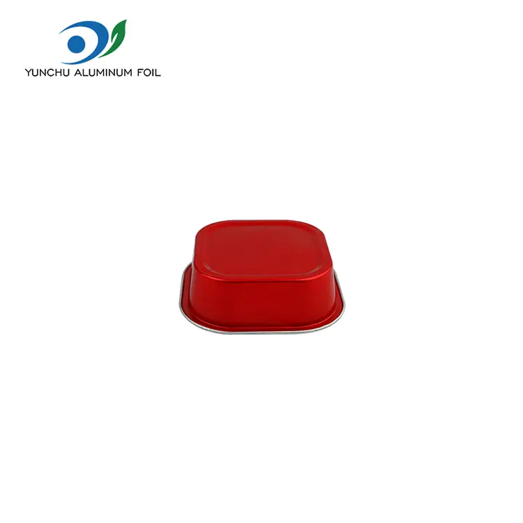 Firkantet bage fortykket glatvæg aluminiumsfoliebeholdere