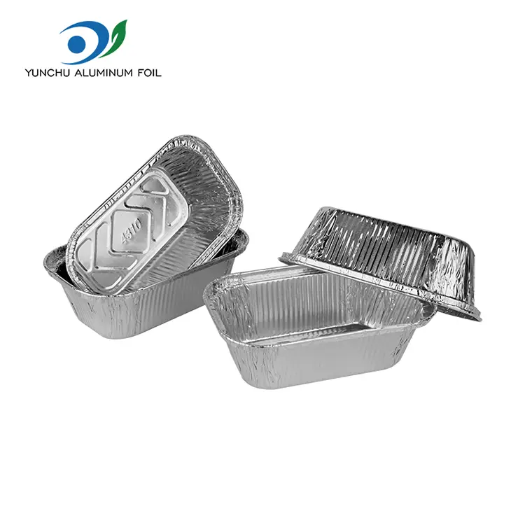 Firkantet kage bage sølv aluminiumsfoliebeholdere Firkantet kage bage sølv aluminiumsfoliebeholdere