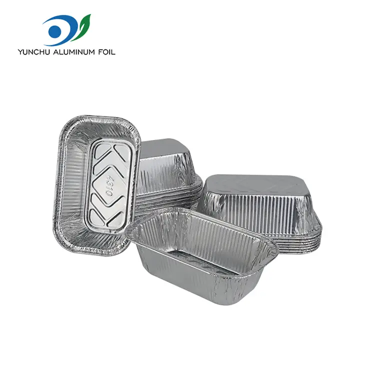 Firkantet kage bage sølv aluminiumsfoliebeholdere